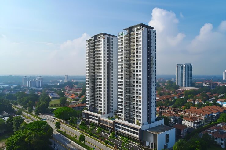 Sobha Daffodil ready-to-move residential complex in JVC with studio to 3 BHK apartments